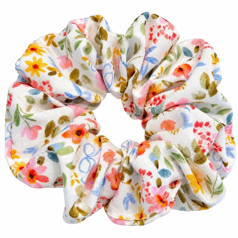 Wildflower Meadow Cotton Scrunchie