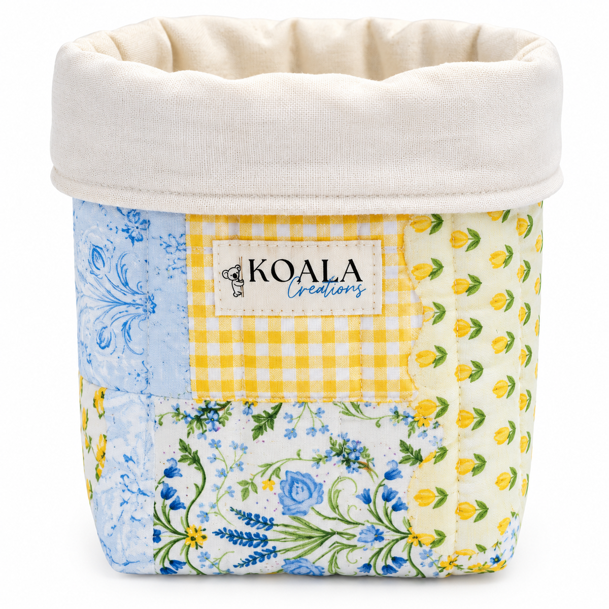 Lemonade Picnic Quilted Vanity Bucket