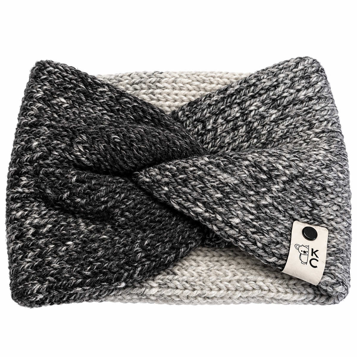 Creamy Charcoal Ear Warmer Headband