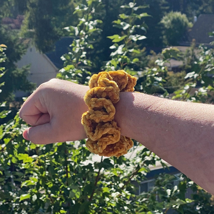 Crochet Velvet Scrunchies