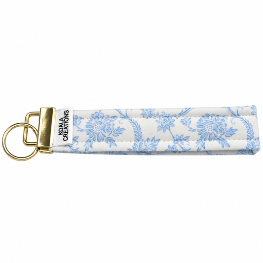 Porcelain Scroll Keychain Wristlet