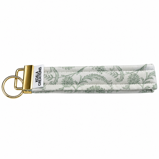 Grass Scroll Keychain Wristlet
