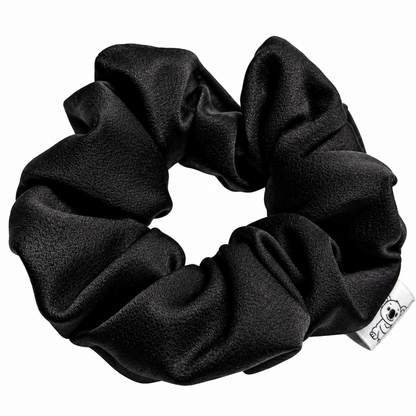 Midnight Black Satin Scrunchie