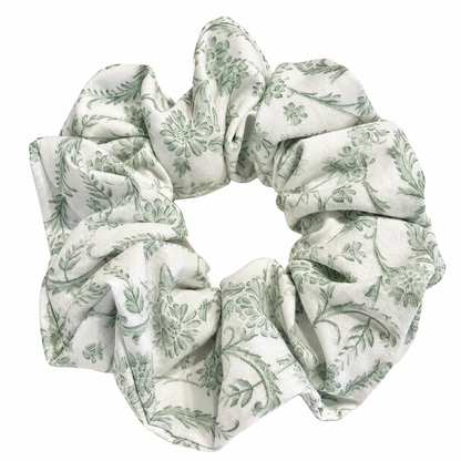 Grass Scroll Cotton Scrunchie