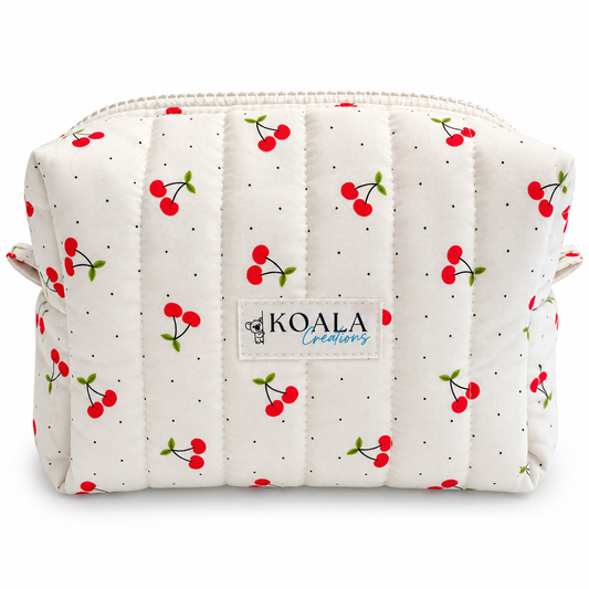 Cherry Grove Quilted Makeup Bag