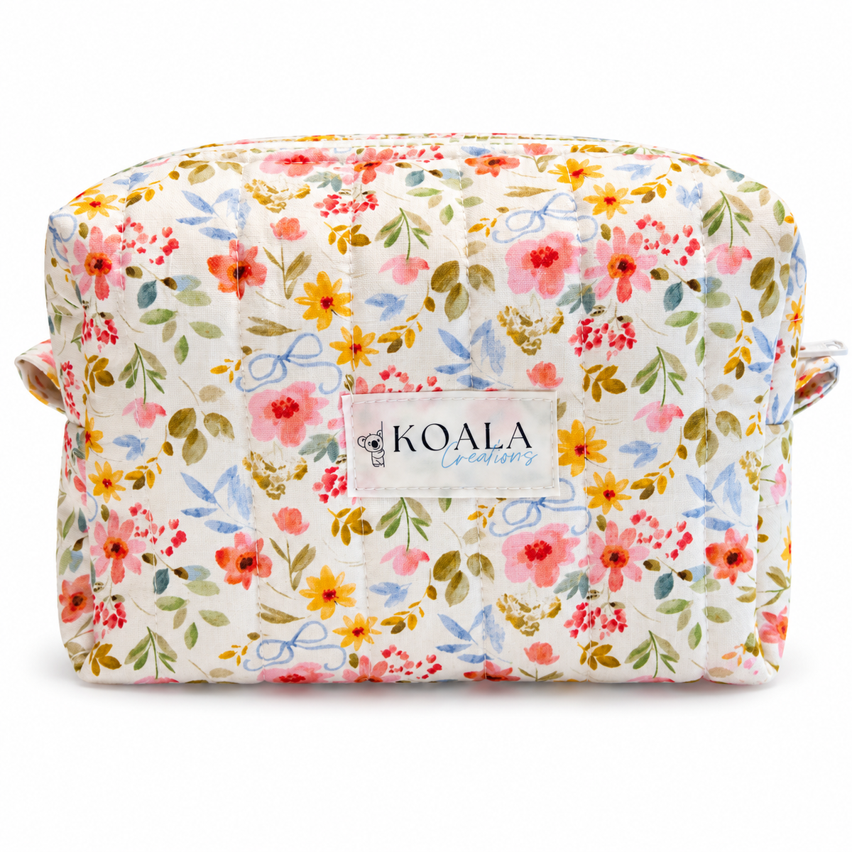 Wildflower Meadow Quilted Makeup Bag