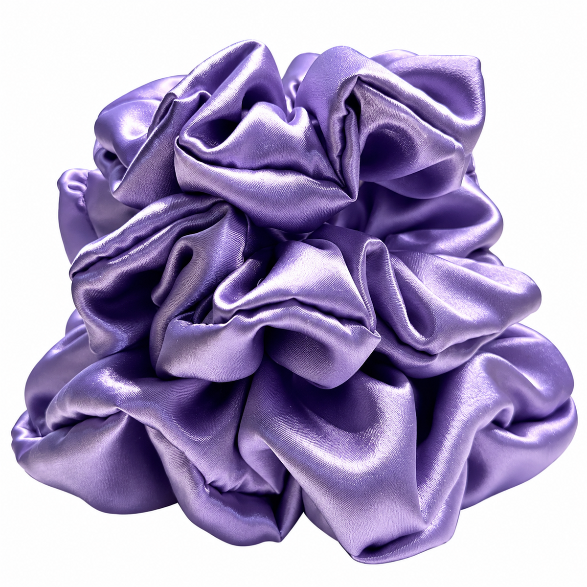Lilac Satin Scrunchie