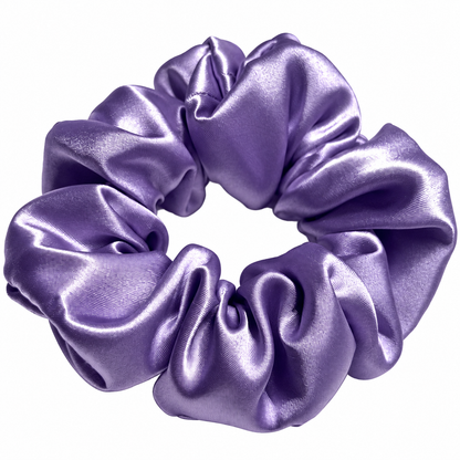 Lilac Satin Scrunchie