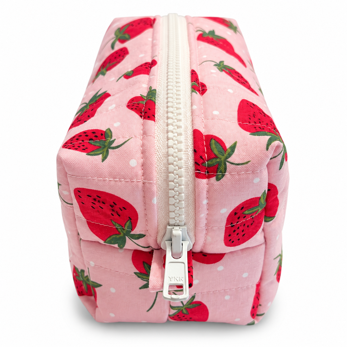 Strawberry Fields Quilted Makeup Bags