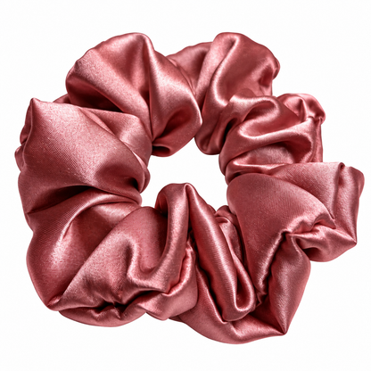 Rose Gold Satin Scrunchie