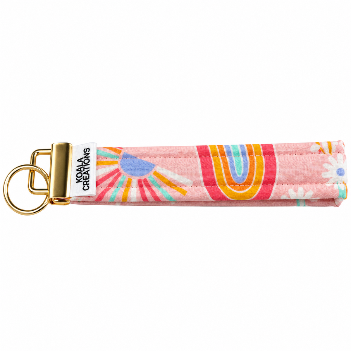 Rainbow Sunshine Keychain Wristlet