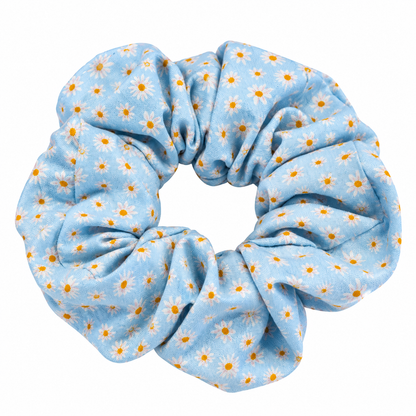 Ditzy Daisies Cotton Scrunchie