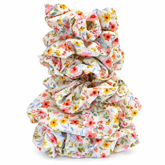 Wildflower Meadow Cotton Scrunchie