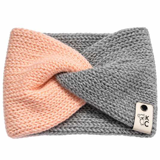 Pinky Gray Ear Warmer Headband