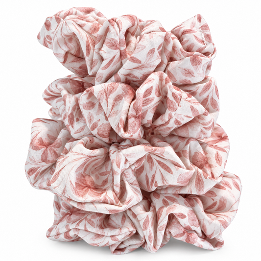 Blush Meadow Cotton Scrunchie