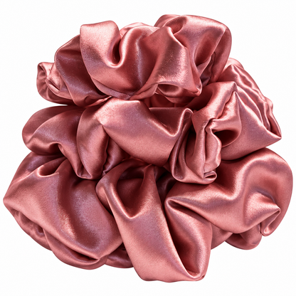 Rose Gold Satin Scrunchie