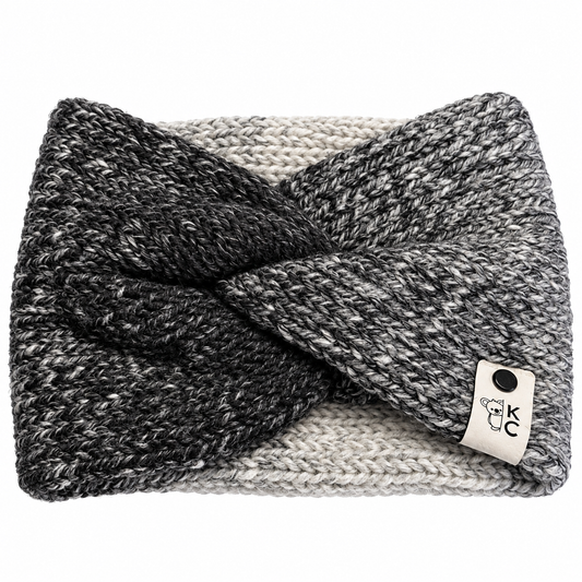 Creamy Charcoal Ear Warmer Headband