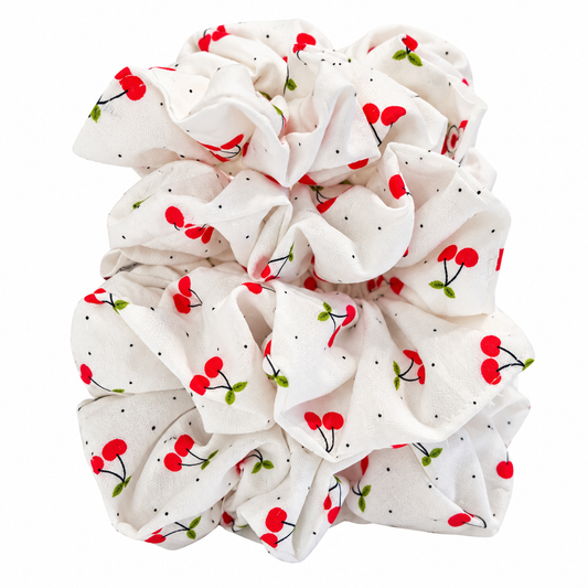 Cherry Grove Cotton Scrunchie