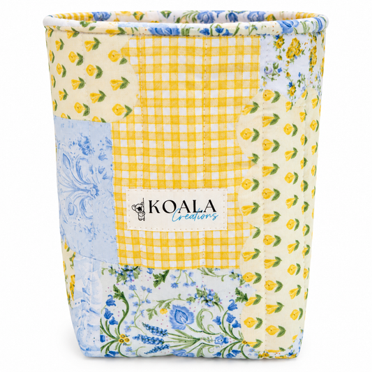 Lemonade Picnic Quilted Vanity Bucket