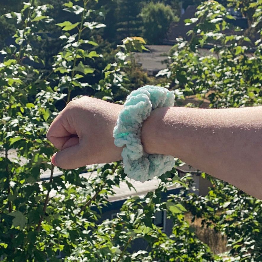 Crochet Velvet Scrunchies