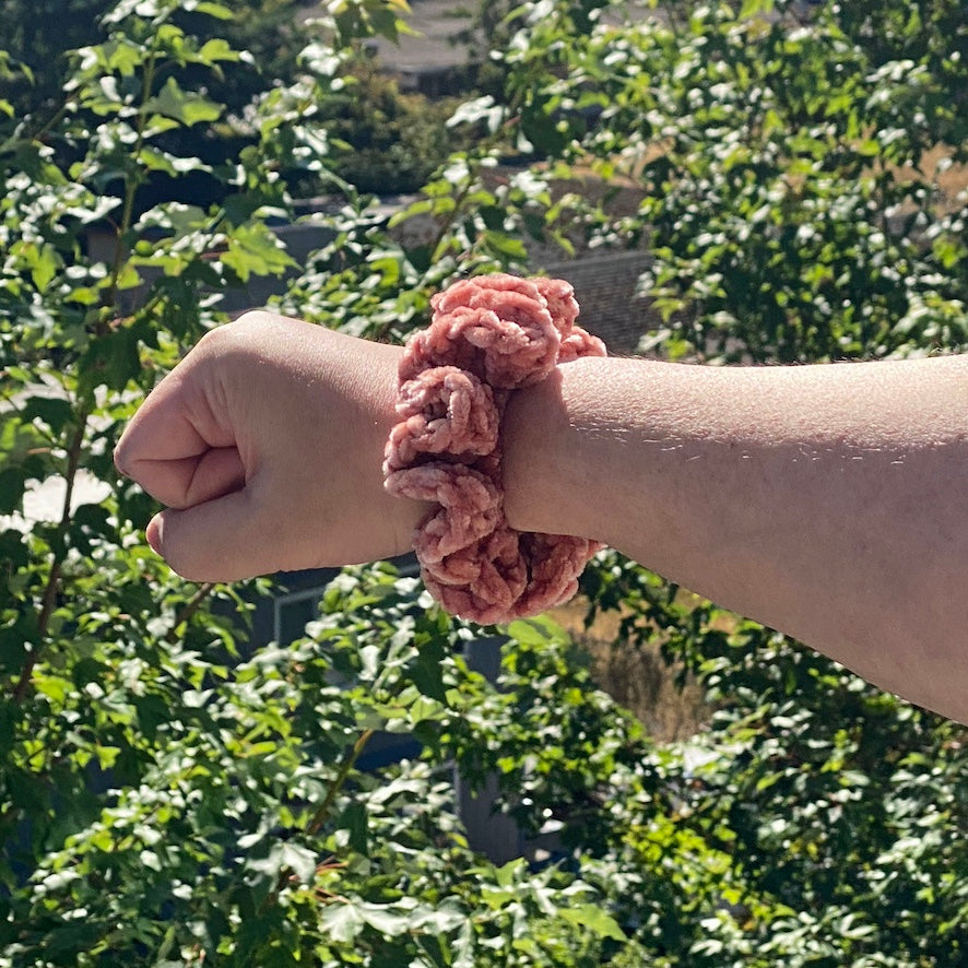 Crochet Velvet Scrunchies