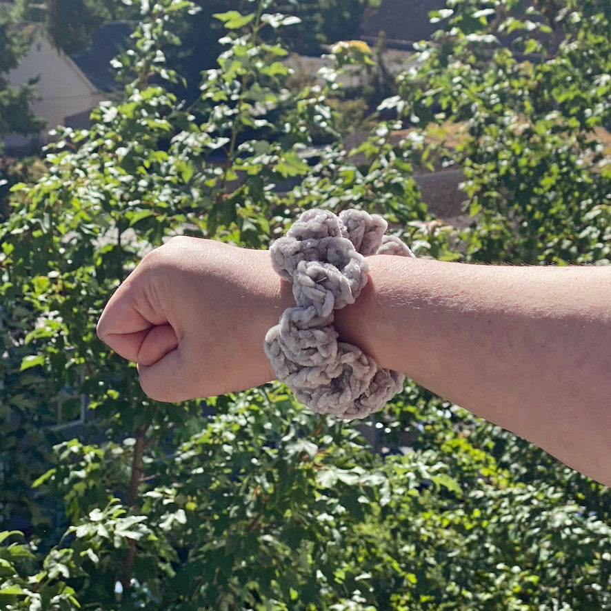 Crochet Velvet Scrunchies