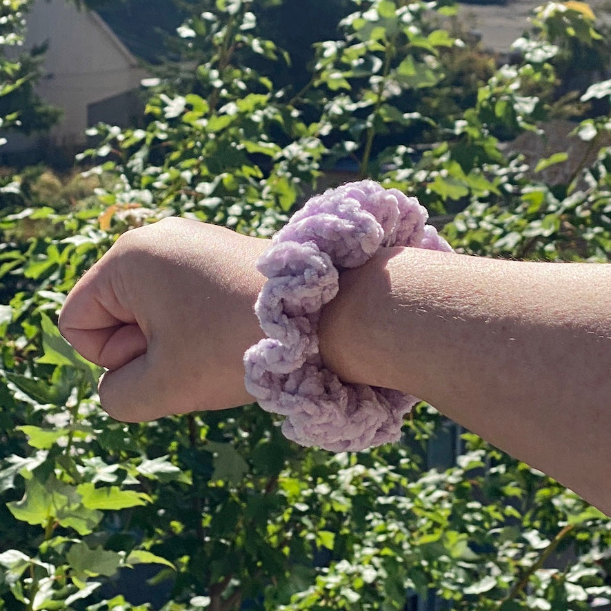 Crochet Velvet Scrunchies