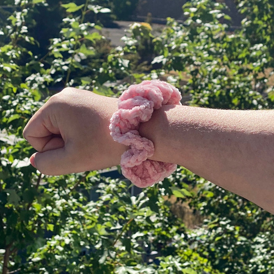 Crochet Velvet Scrunchies