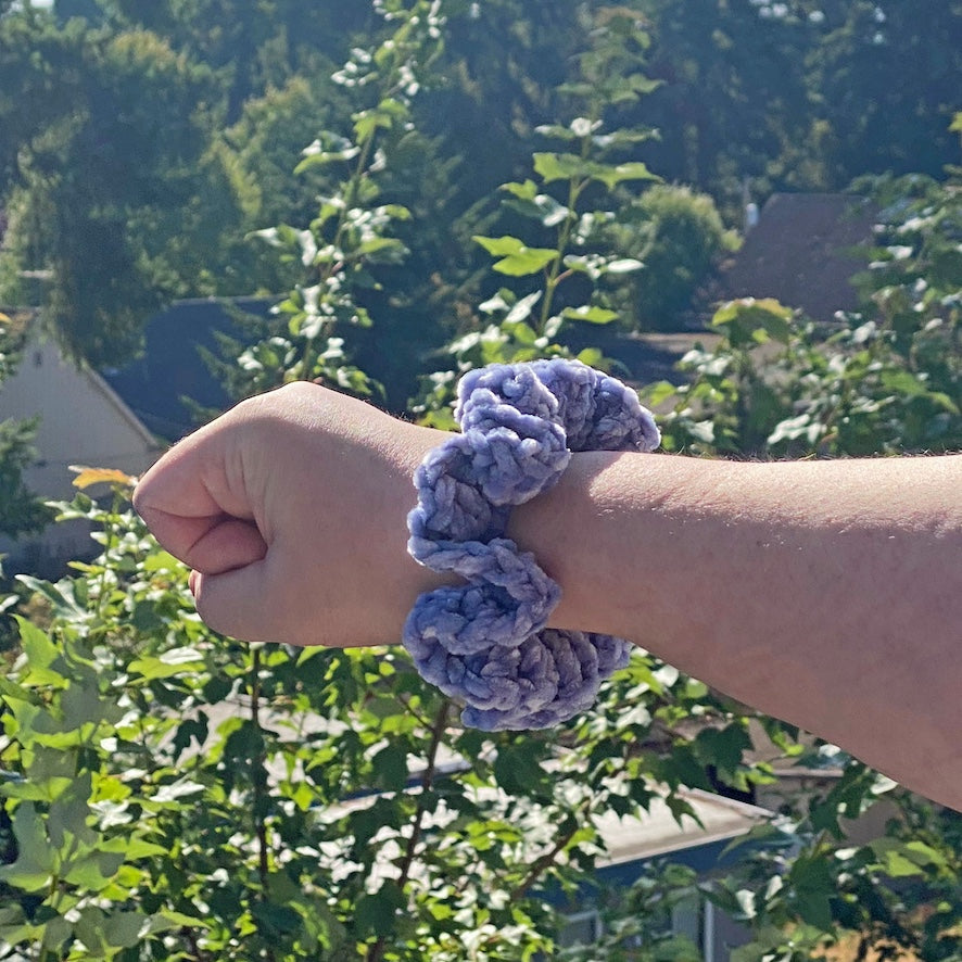 Crochet Velvet Scrunchies